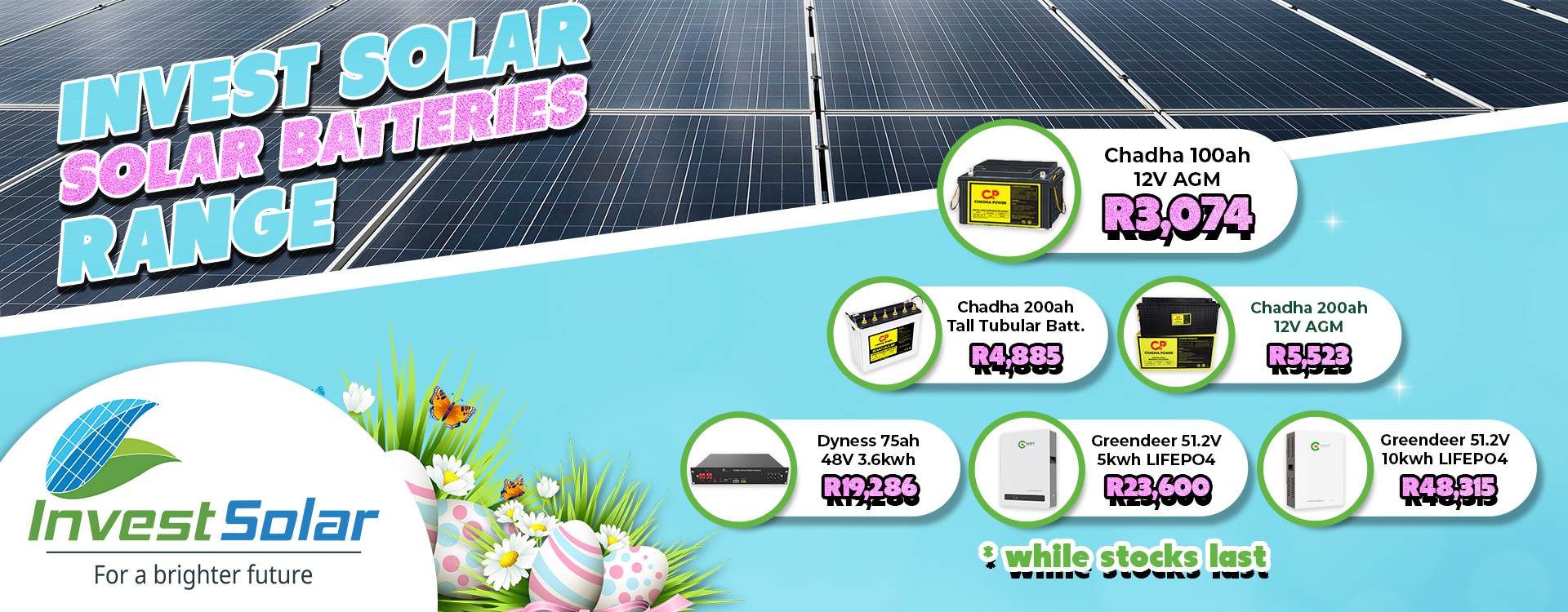 Solar Batteries Banner April